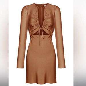 Shona Joy Brown Mini Dress